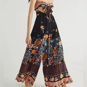 Free People Bali Birds Of Paradise Jumpsuit M
